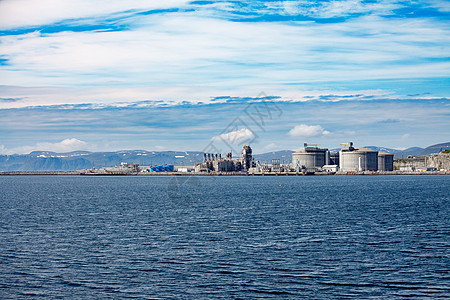 哈莫菲斯特岛,挪威北部,天然气加工厂图片