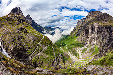 挪威,巨魔的路径巨魔巨魔蜿蜒的山路图片