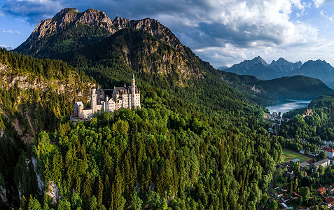 德国纽什万斯坦城堡巴伐利亚阿尔卑斯山图片