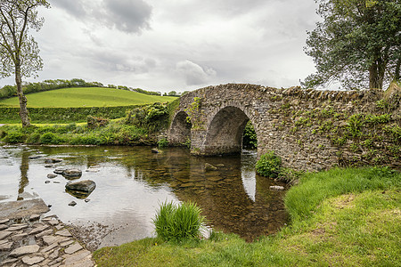 英国洛娜多昂桥埃克斯穆尔德文景观夏季形象图片