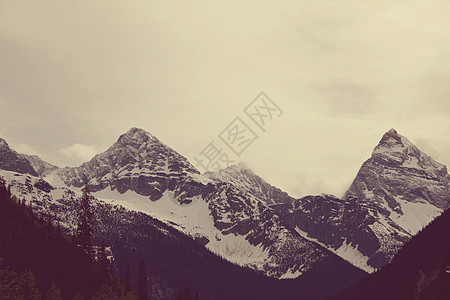 夏季加大落基山脉风景如画的山景图片