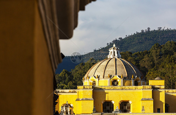 殖民建筑古老的安提瓜危地马拉城,洲,危地马拉图片