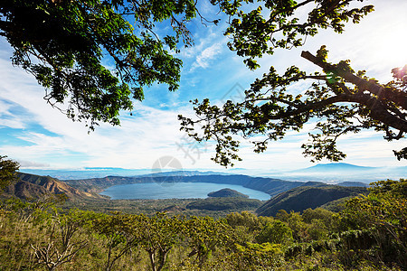 科特佩克湖景观,安娜,萨尔瓦多,洲图片