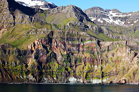 冰岛粗糙的北极地形图片