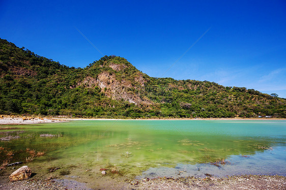 美丽的绿松石湖,阿列格里亚,萨尔瓦多图片