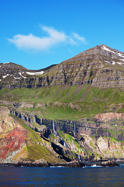 冰岛粗糙的北极地形