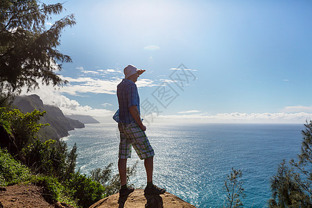 纳帕利徒步旅行夏威夷考艾岛的纳帕利海岸徒步旅行图片