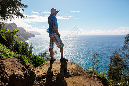 纳帕利徒步旅行夏威夷考艾岛的纳帕利海岸徒步旅行图片