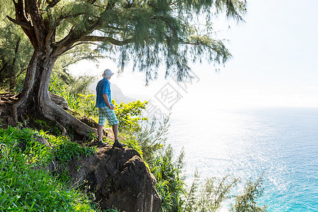 纳帕利徒步旅行夏威夷考艾岛的纳帕利海岸徒步旅行图片
