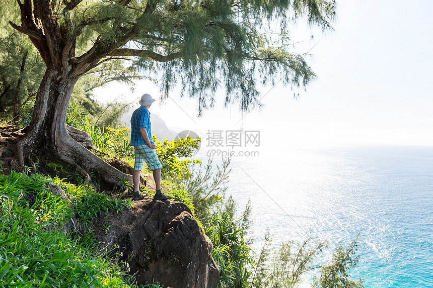 纳帕利徒步旅行夏威夷考艾岛的纳帕利海岸徒步旅行图片