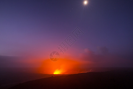 活火山夏威夷大岛上的基拉韦亚活火山图片