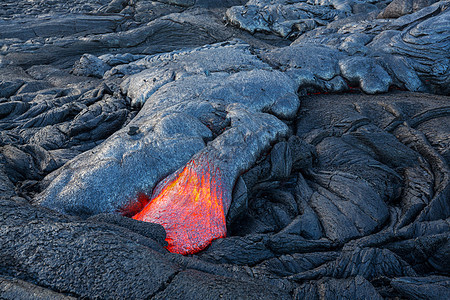 活火山夏威夷大岛上的基拉韦亚活火山图片