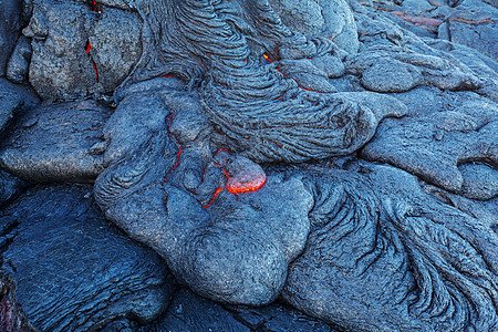 活火山夏威夷大岛上的基拉韦亚活火山图片