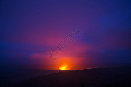 活火山夏威夷大岛上的基拉韦亚活火山图片