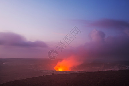 活火山夏威夷大岛上的基拉韦亚活火山图片