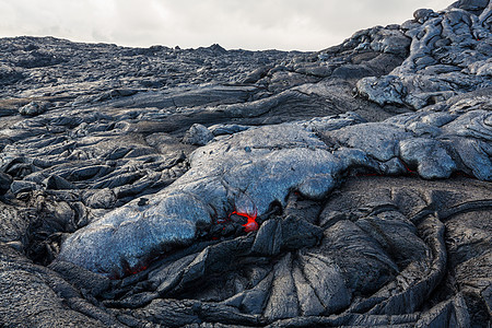 活火山夏威夷大岛上的基拉韦亚活火山图片