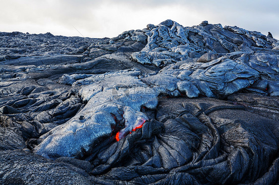 活火山夏威夷大岛上的基拉韦亚活火山图片