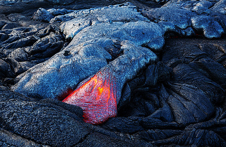 活火山夏威夷大岛上的基拉韦亚活火山图片