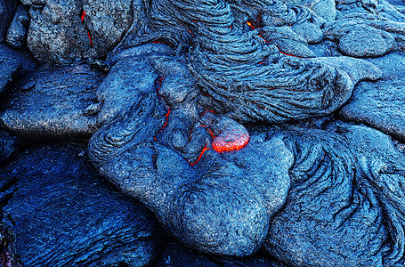 活火山夏威夷大岛上的基拉韦亚活火山图片