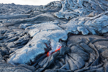 活火山夏威夷大岛上的基拉韦亚活火山图片