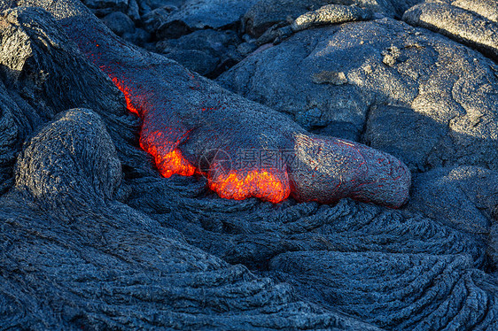 活火山夏威夷大岛上的基拉韦亚活火山图片