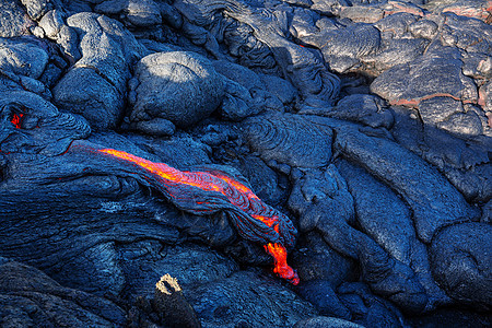 活火山夏威夷大岛上的基拉韦亚活火山图片