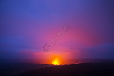 活火山夏威夷大岛上的基拉韦亚活火山图片