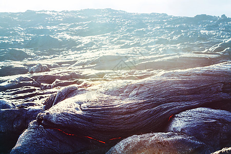 活火山夏威夷大岛上的基拉韦亚活火山图片