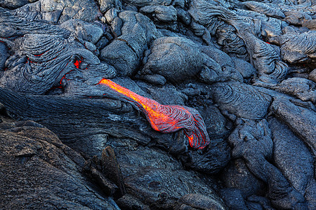 活火山夏威夷大岛上的基拉韦亚活火山图片