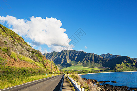 瓦胡岛夏威夷瓦胡岛美丽的风景图片