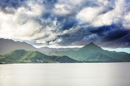 瓦胡岛夏威夷瓦胡岛美丽的风景图片