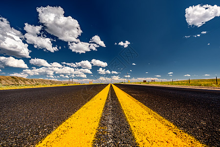 俯拍公路美国怀俄明州的公路背景