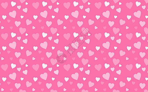 爱情人节粉红色壁纸与白色的心图片