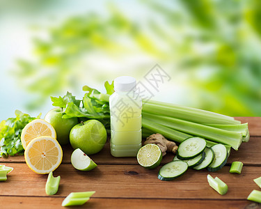 绿色的自然背景绿色果汁蔬菜图片
