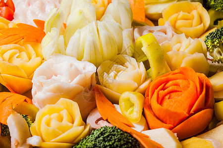 雕刻蔬菜烘焙,原创创意食品用于烘焙的雕刻蔬菜图片