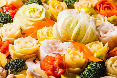 雕刻蔬菜烘焙,原创创意食品用于烘焙的雕刻蔬菜图片
