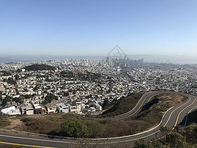 风控金融旧金山的天际线天际线旧金山的天际线,CA来自双峰背景