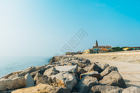 意大利科勒海岸的BelltowerDuomoSantoStefano图片