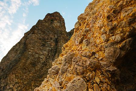 克里米亚富伦角的悬崖山脉图片