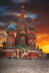 巴西尔大教堂莫斯科红色广场上的座东正教教堂,座著名的俄罗斯建筑纪念碑巴西尔大教堂图片