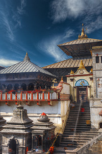 帕舒帕蒂纳特印度教寺庙建筑群,位于巴格马蒂河上,加德满都,尼泊尔帕舒帕蒂纳特印度教寺庙建筑群图片