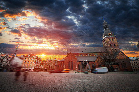 里加老城的中心广场拉脱维亚里加老城的中心广场图片