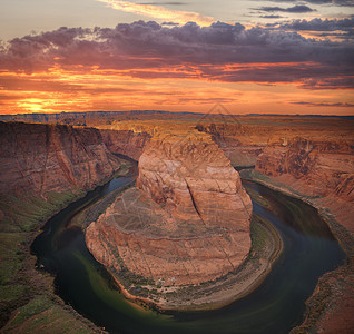 亚利桑那州北部科罗拉多河著名的马蹄形弯道科罗拉多河亚利桑那州北部图片