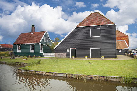 荷兰奥兰镇Volendam的传统房屋荷兰的传统房屋图片