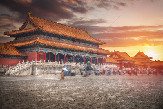 紫禁城世界上最大的宫殿建筑群位于中国北京的中心紫禁城世界上最大的宫殿建筑群图片