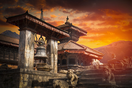 帕坦加德满都山谷的古老城市尼泊尔帕坦图片