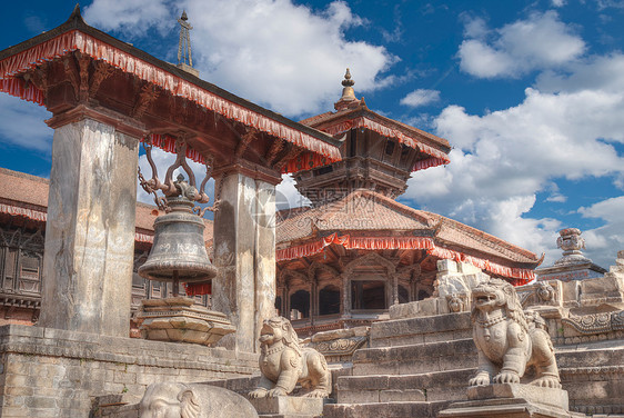 达巴尔广场寺庙巴克塔普尔,加德满都瓦利,尼泊尔达巴尔广场巴克塔普尔图片