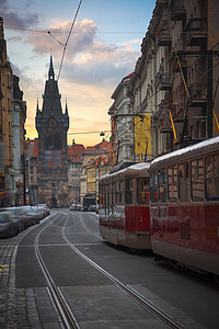 布拉格美丽的老街捷克共国布拉格美丽的老街图片