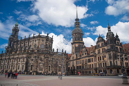 德累斯顿德国重建的老城的建筑图片