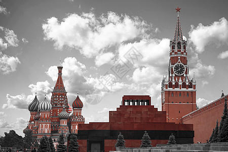 克里姆林宫俄罗斯联邦黑白照片图片
